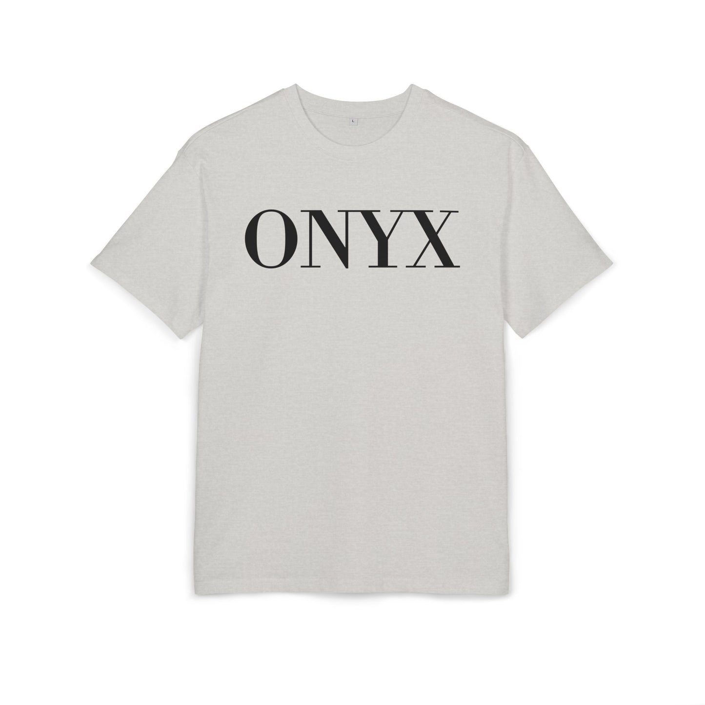 ONYX T-Shirt (Brustprint) – Minimalistisches Oversize Streetwear Design für Damen & Herren