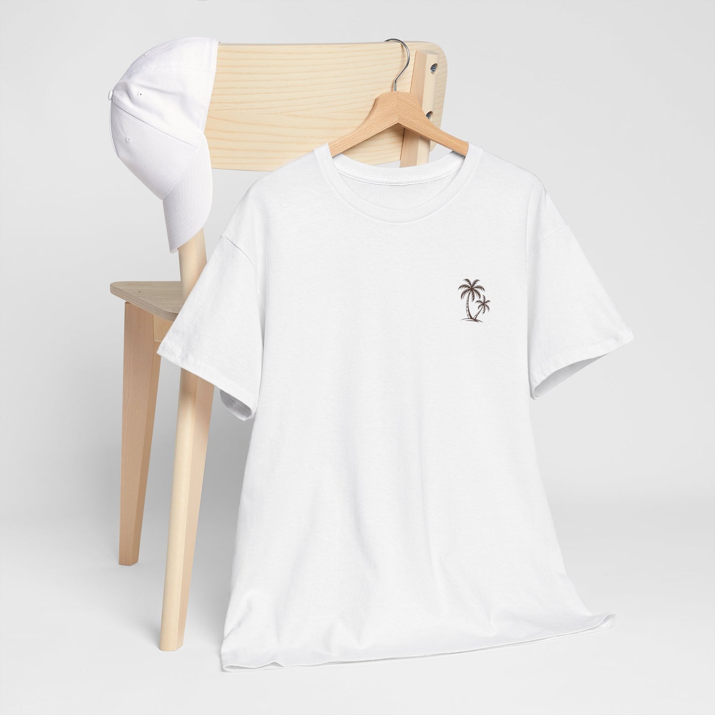Palmen T-Shirt Unisex – Sommerliches Strandmotiv im Boho Look | Tropisches Design aus 100 % Baumwolle