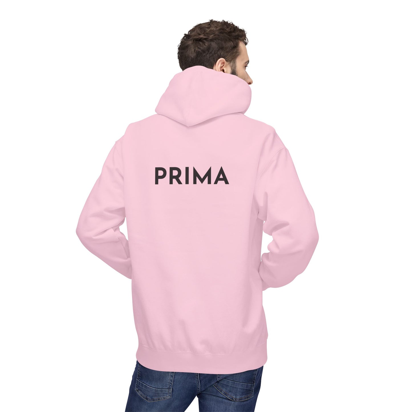 PRIMA Hoodie (Rückenprint) – Unisex Midweight Fleece | Nachhaltige Streetwear mit Komfort & Stil