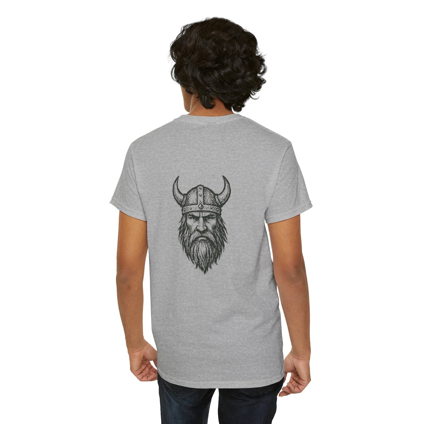 Wikinger T-Shirt Herren Unisex – Nordisches Krieger Design | Viking Skull Shirt | Nordic Mythology Streetwear