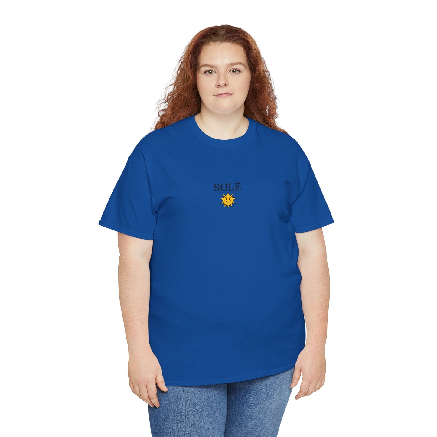 SOLÉ T-Shirt (Brustprint) – Unisex Heavy Cotton Tee | Nachhaltige Streetwear aus 100% Baumwolle