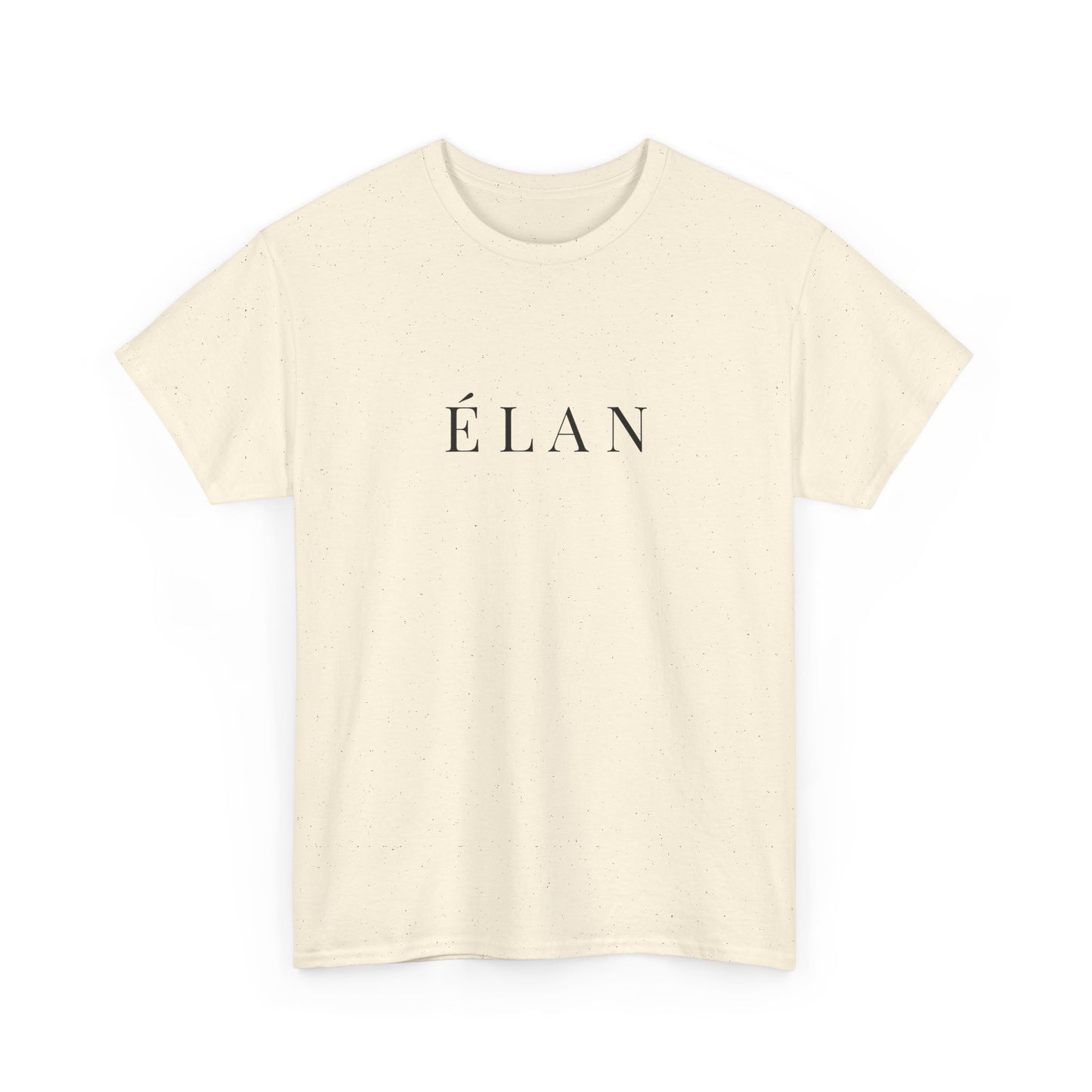 Élan Unisex Heavy Cotton T-Shirt (Brustprint) – Stilvolles Premium-Shirt aus 100 % Baumwolle für zeitlosen Look und Komfort