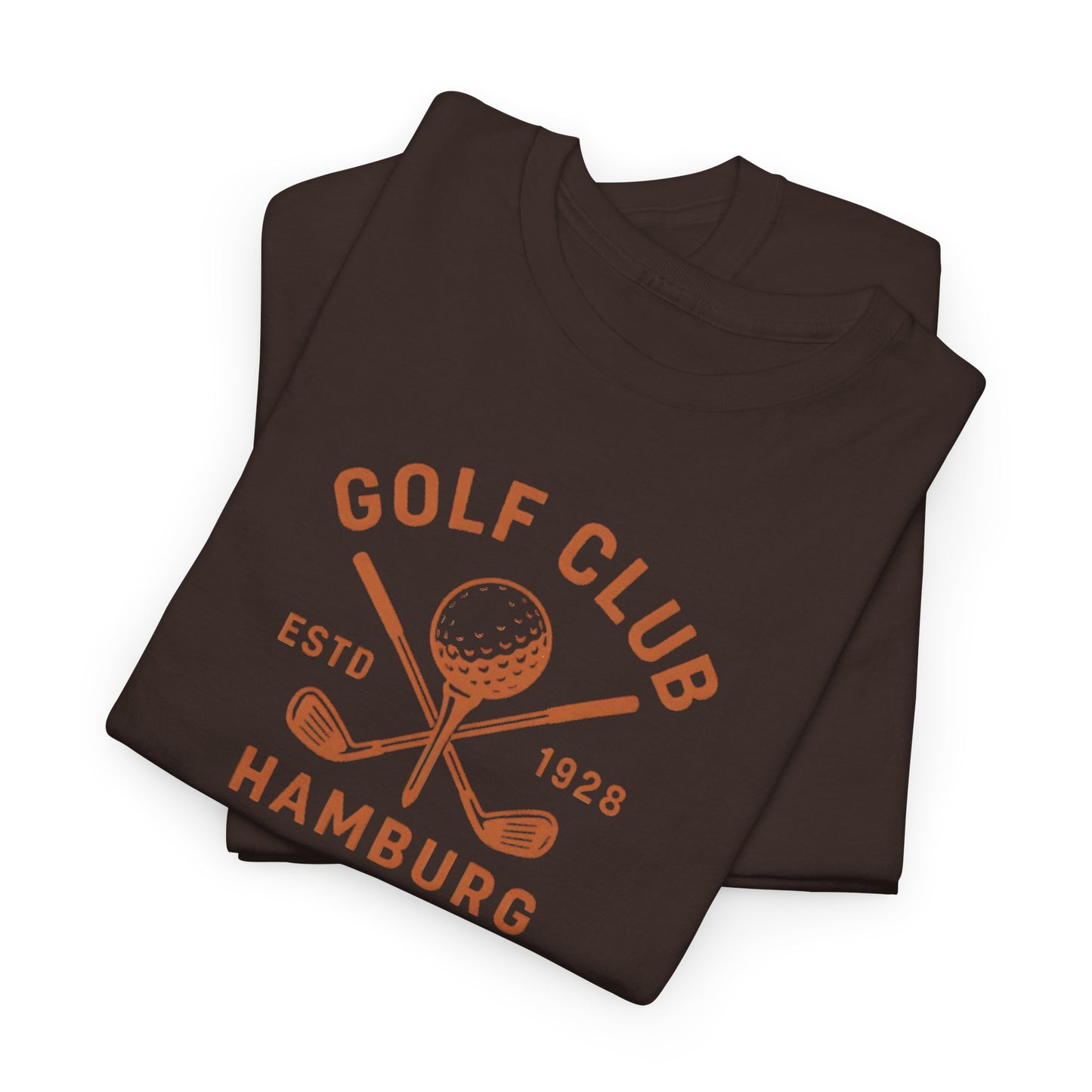 Vintage Golf Club Hamburg T-Shirt (Brustprint) – Estd. 1928 Retro Golfshirt für Herren & Damen