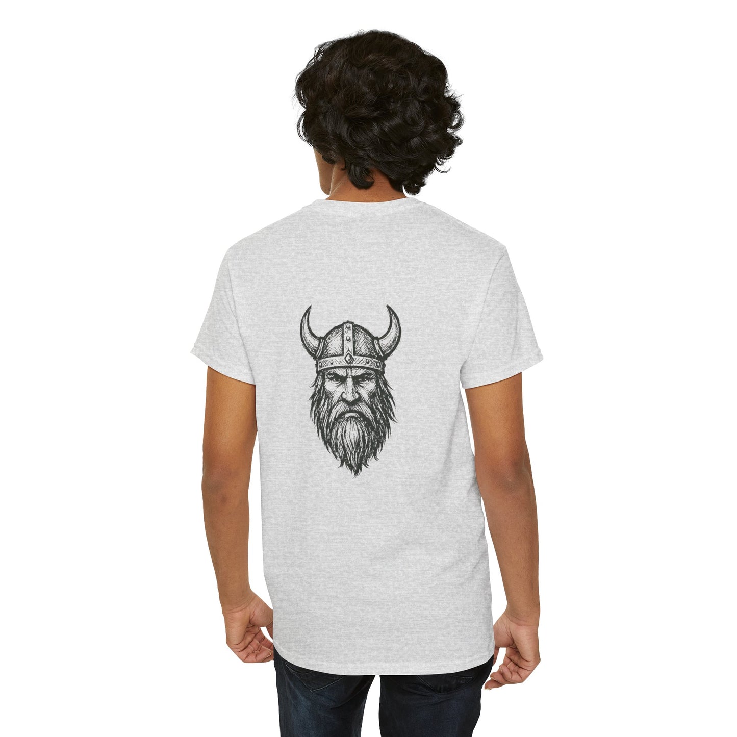 Wikinger T-Shirt Herren Unisex – Nordisches Krieger Design | Viking Skull Shirt | Nordic Mythology Streetwear