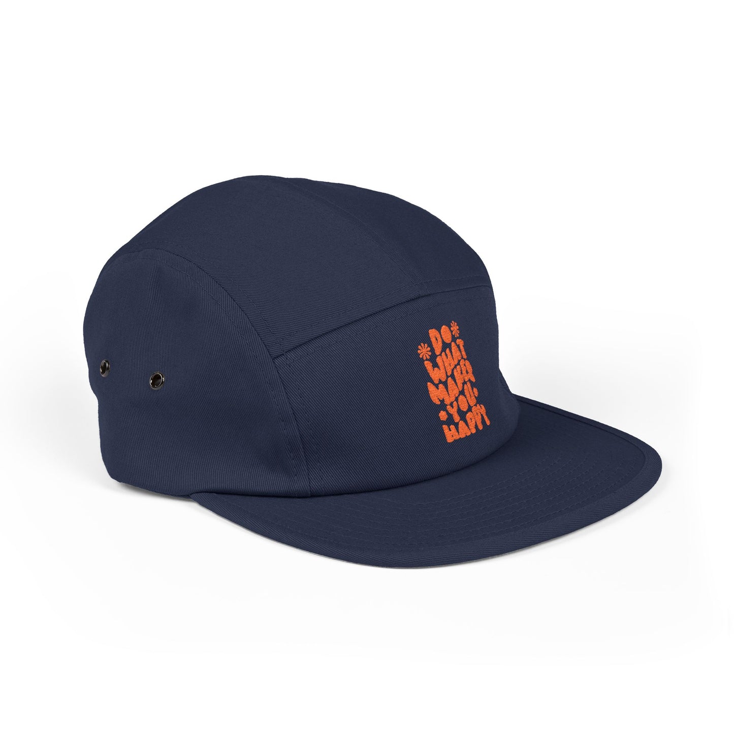 Do What Makes You Happy – 5-Panel Cap mit Stickerei