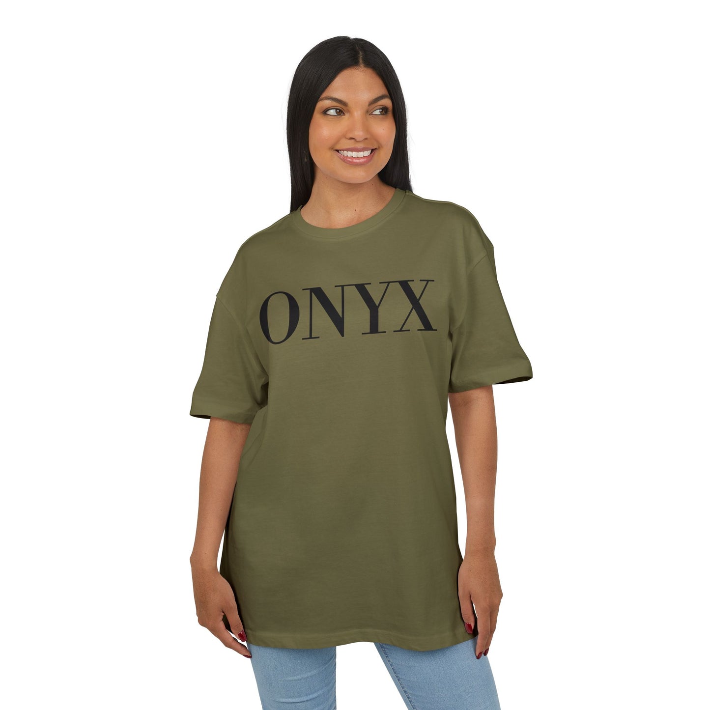 ONYX T-Shirt (Brustprint) – Minimalistisches Oversize Streetwear Design für Damen & Herren