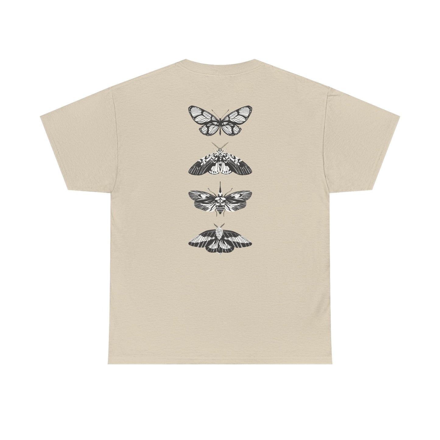 T-Shirt mit Schmetterlingsdesign - Baumwolle, Streetwear Style, Unisex