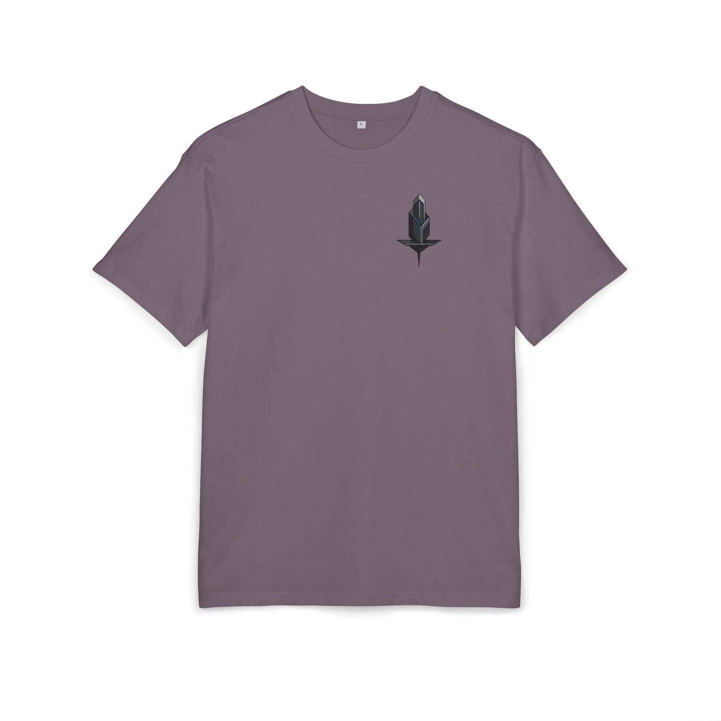 Minimalistisches Tech T-Shirt (Brustprint) – Unisex Shirt mit modernem geometrischem Logo – Urban Streetwear Look