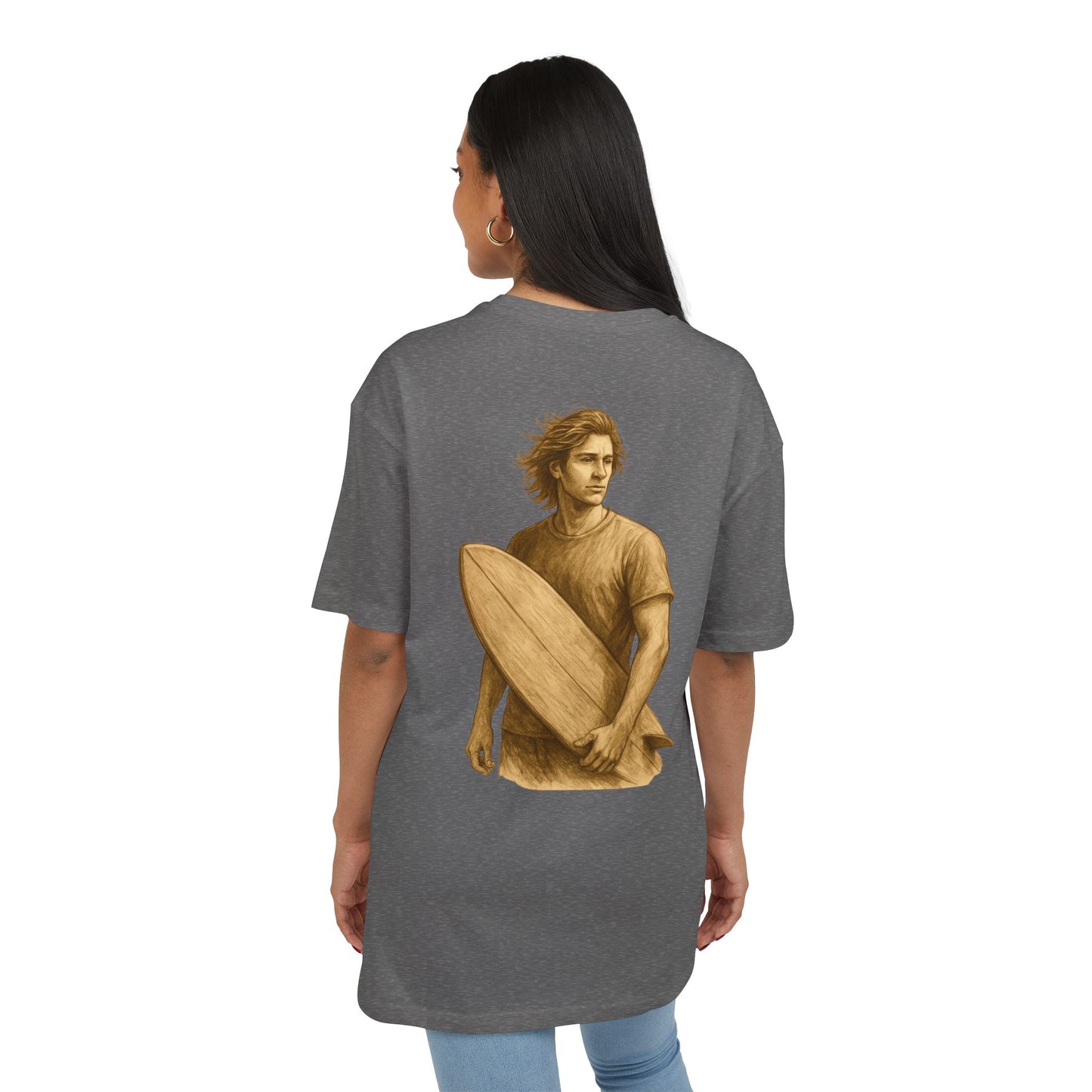 Retro Surfer T-Shirt (Brustprint) – Vintage Beach Style für Wellenreiter & Ocean-Lovers