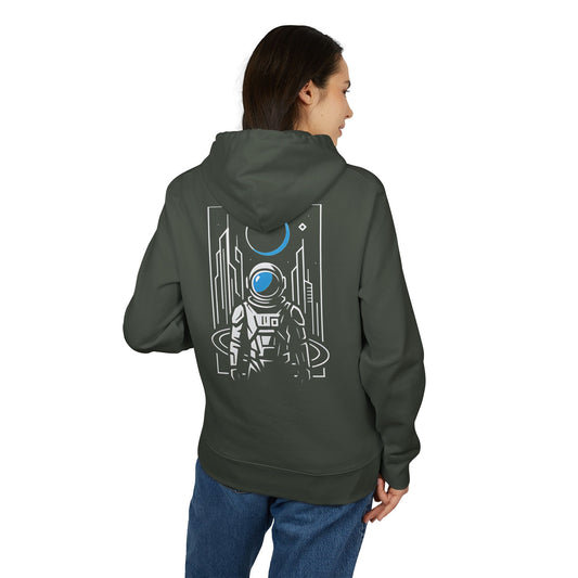 Futuristischer Astronaut Hoodie (Rückenprint) – Unisex Kapuzenpullover mit Space Design & Sci-Fi Motiv – Oversize Streetwear für Weltraum-Fans