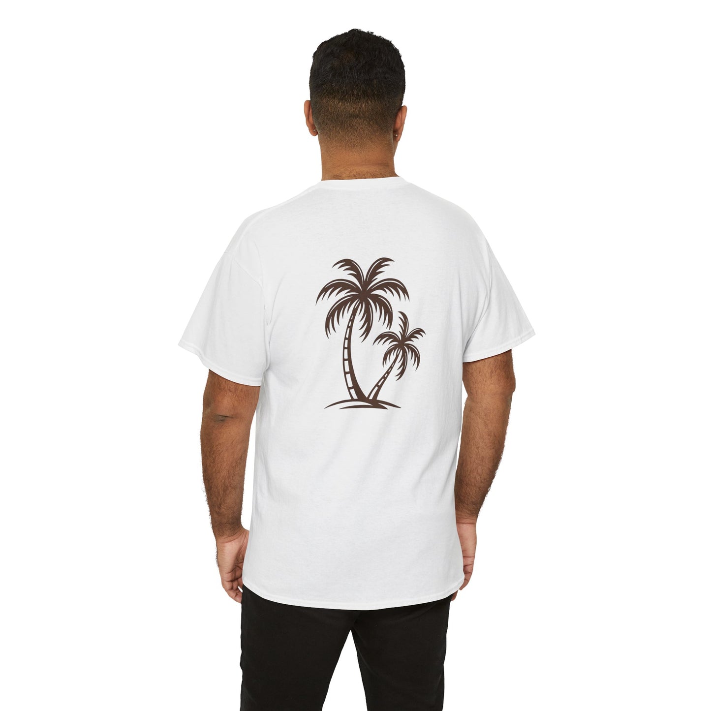 Palmen T-Shirt Unisex – Sommerliches Strandmotiv im Boho Look | Tropisches Design aus 100 % Baumwolle