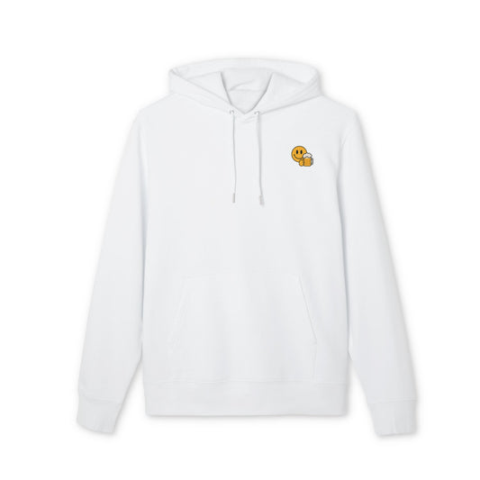 Bier Smiley Hoodie (Brustprint) – Witziger Kapuzenpullover für Männer & Frauen | Party Outfit