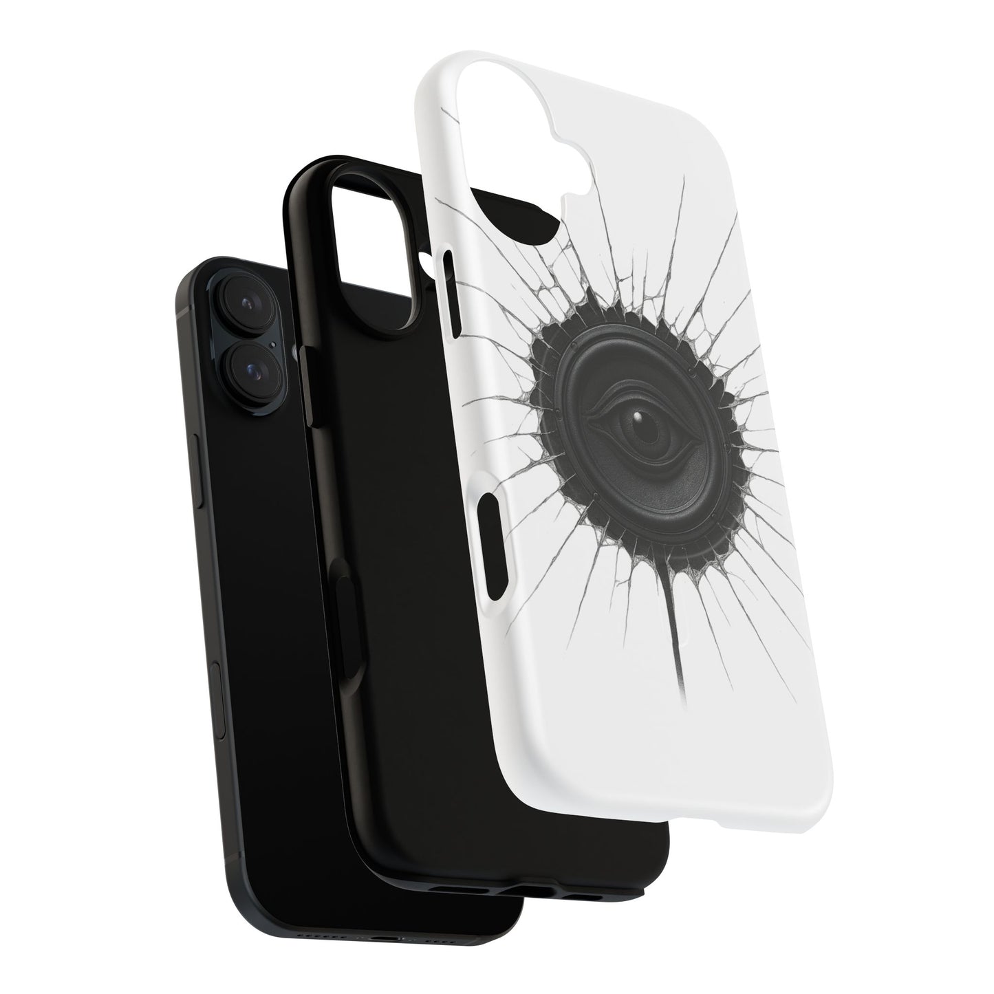 Surreal Eye Speaker Handyhülle – Kreatives Lautsprecher-Augen Design für Musik- & Kunstfans – Schutzhülle für iPhone & Android"