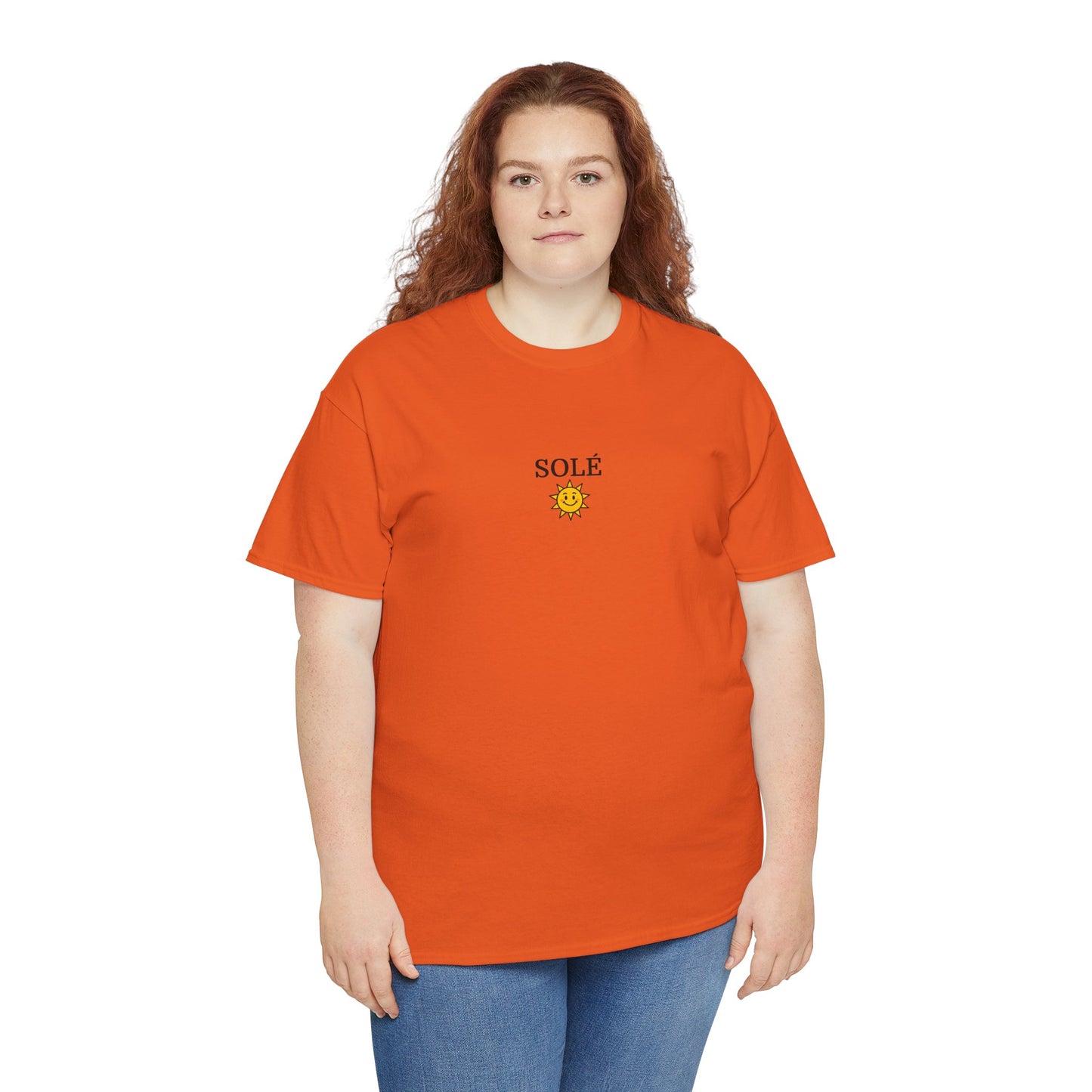 SOLÉ T-Shirt (Brustprint) – Unisex Heavy Cotton Tee | Nachhaltige Streetwear aus 100% Baumwolle