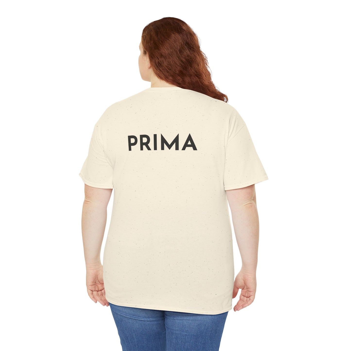 PRIMA T-Shirt (Rückenprint) – Unisex Heavy Cotton Tee | Nachhaltige Streetwear aus 100% Baumwolle