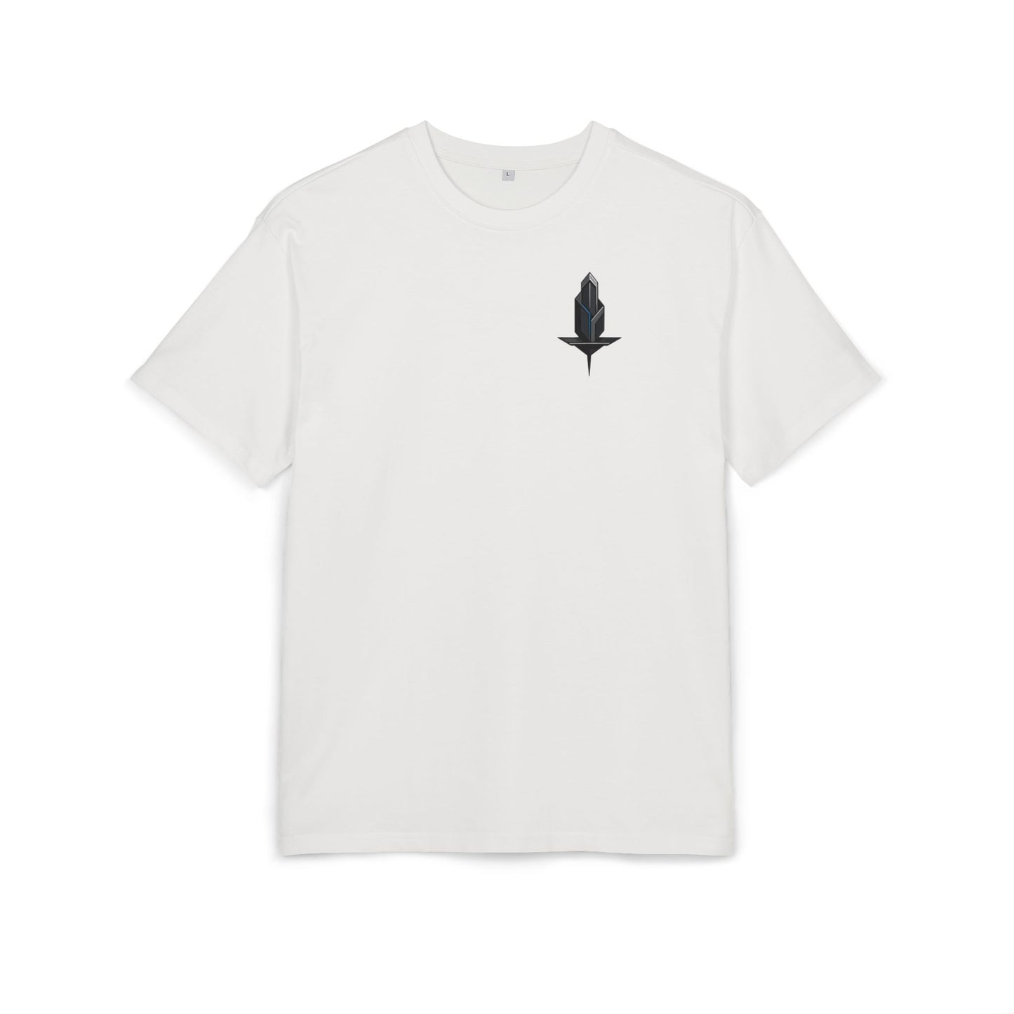 Minimalistisches Tech T-Shirt (Brustprint) – Unisex Shirt mit modernem geometrischem Logo – Urban Streetwear Look