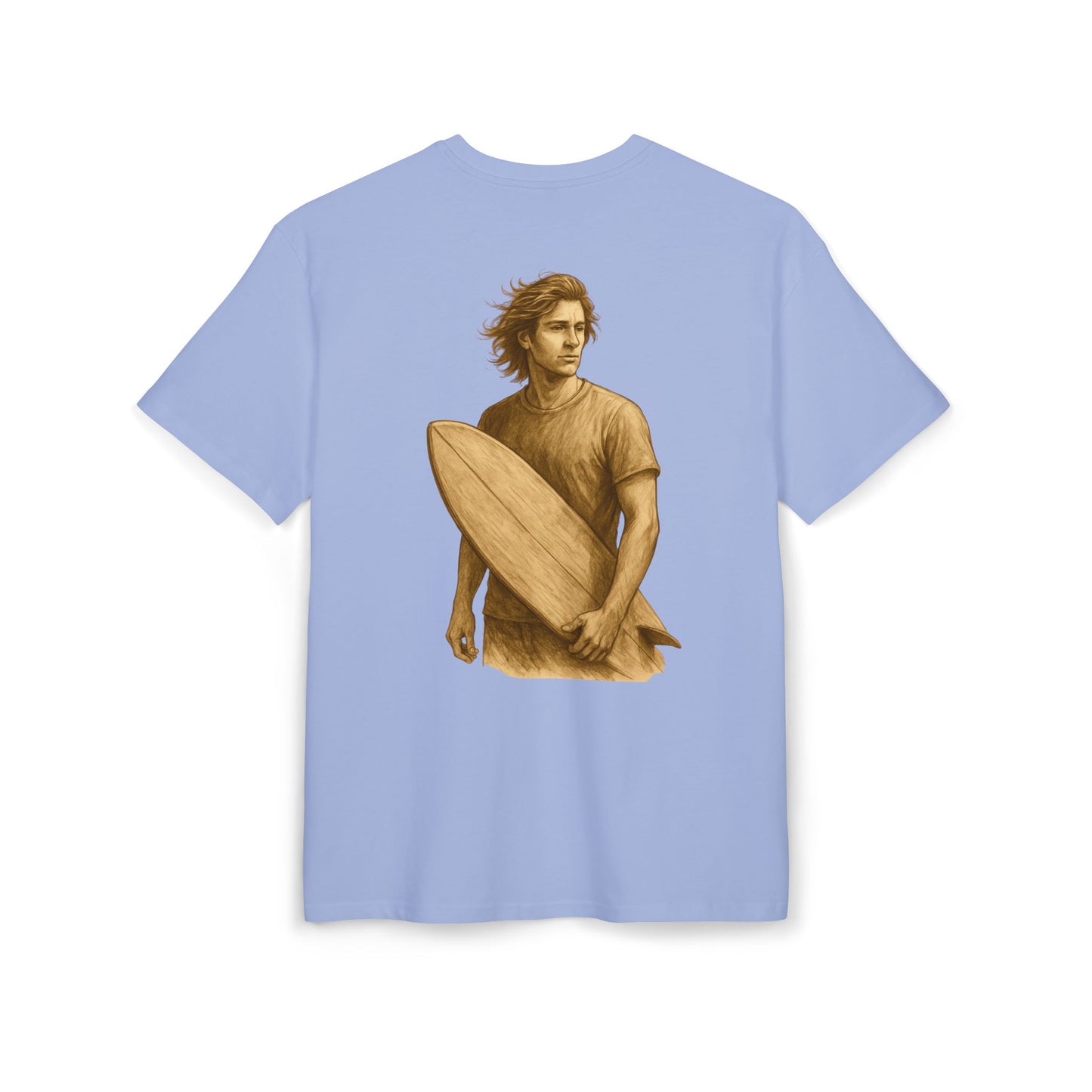 Retro Surfer T-Shirt (Brustprint) – Vintage Beach Style für Wellenreiter & Ocean-Lovers