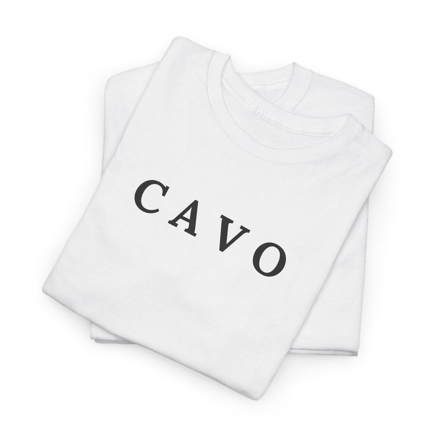 CAVO T-Shirt (Brustprint) – Unisex Heavy Cotton Tee | Nachhaltige Streetwear aus 100% Baumwolle