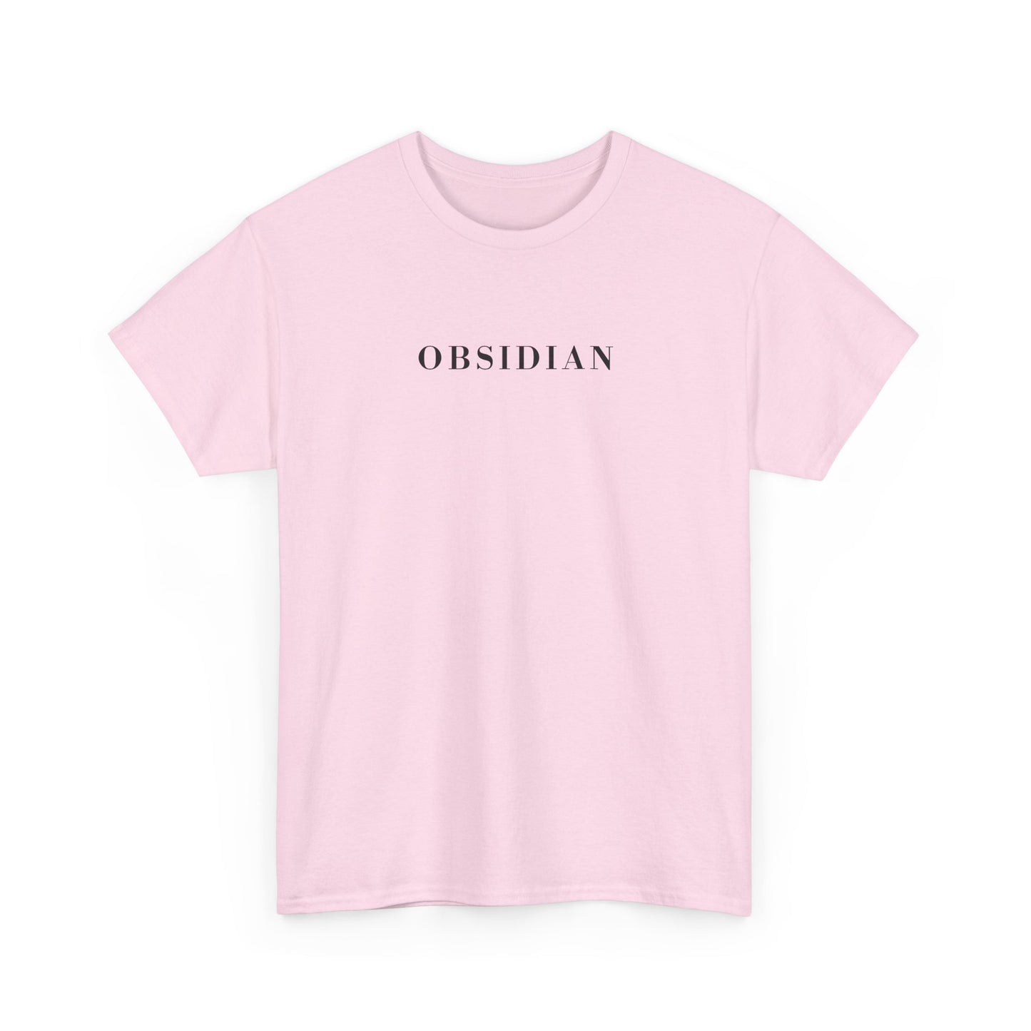 OBSIDIAN T-Shirt (Brustprint) – Unisex Heavy Cotton Tee | Nachhaltige Streetwear aus 100% Baumwolle