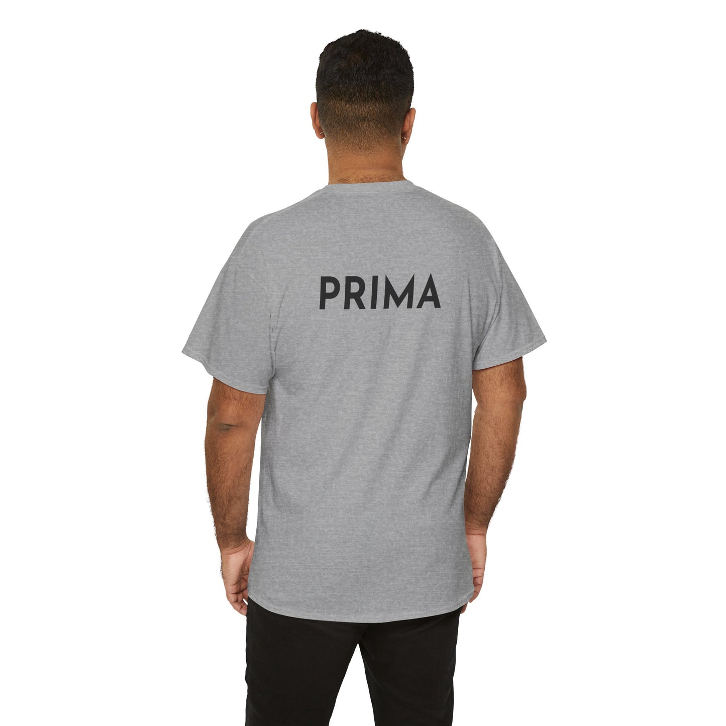 PRIMA T-Shirt (Rückenprint) – Unisex Heavy Cotton Tee | Nachhaltige Streetwear aus 100% Baumwolle