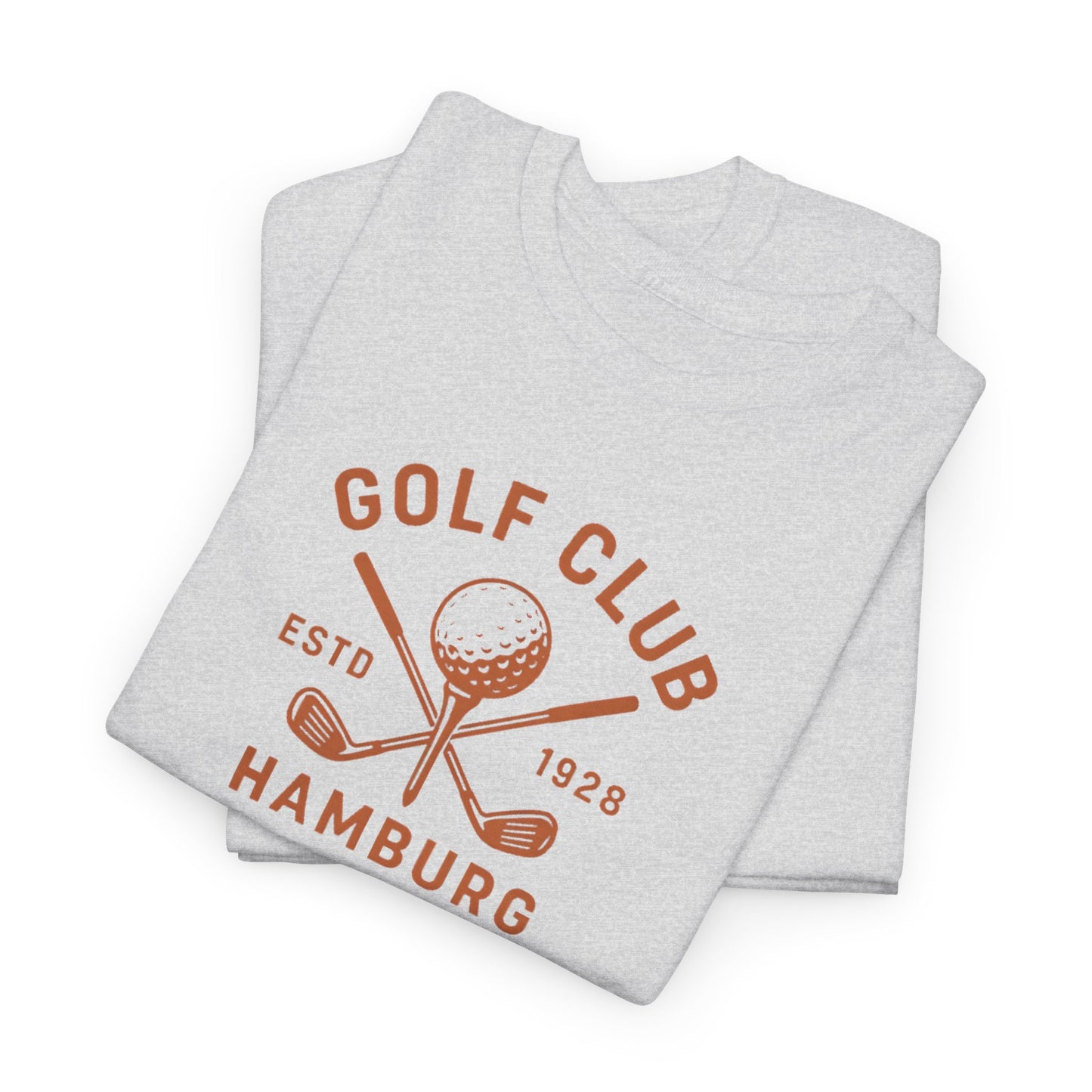 Vintage Golf Club Hamburg T-Shirt (Brustprint) – Estd. 1928 Retro Golfshirt für Herren & Damen