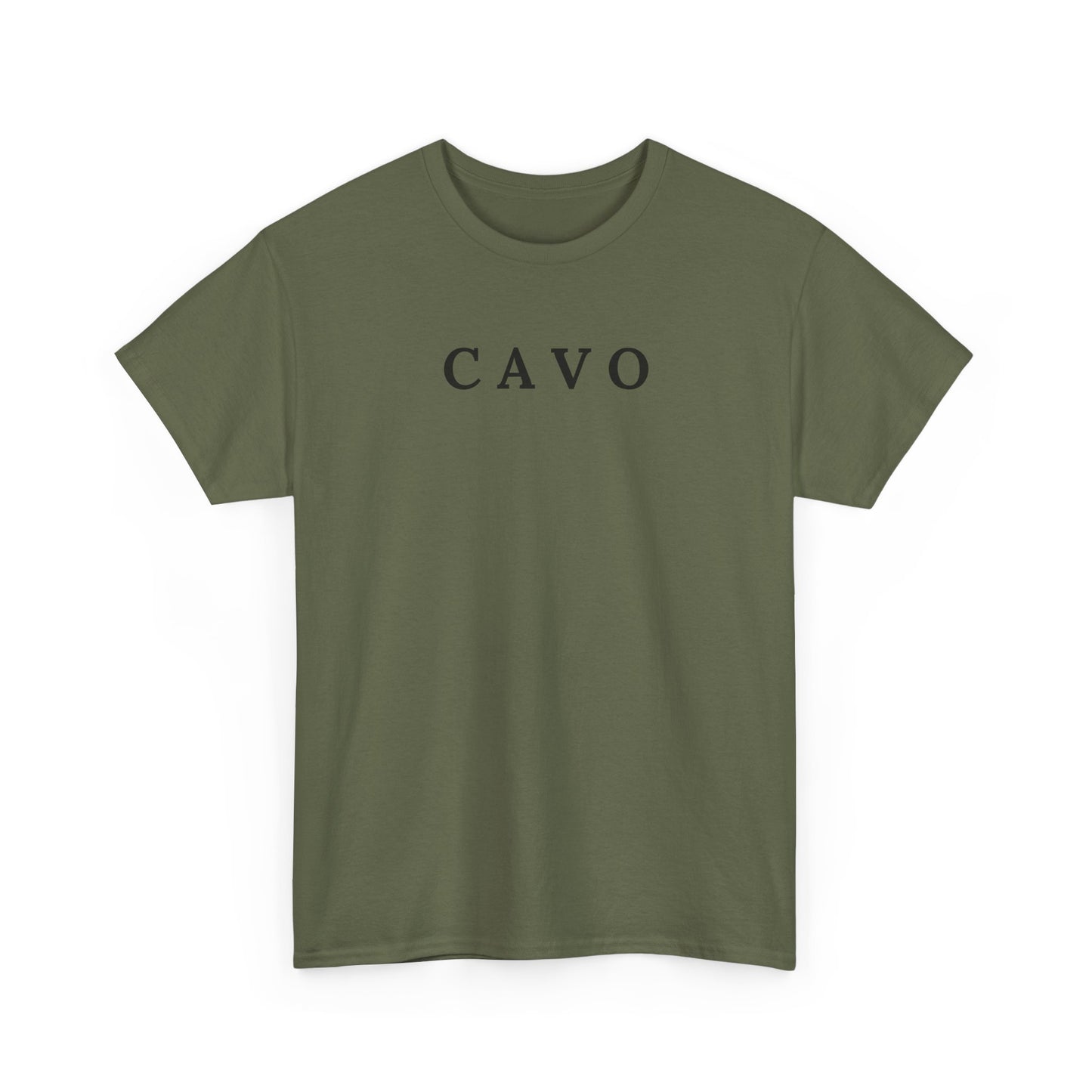 CAVO T-Shirt (Brustprint) – Unisex Heavy Cotton Tee | Nachhaltige Streetwear aus 100% Baumwolle