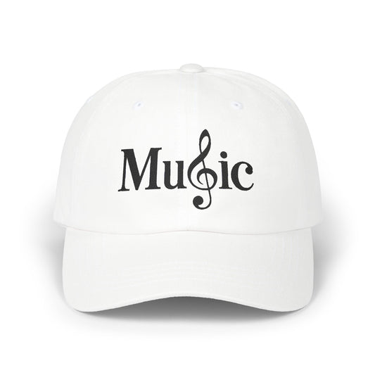 Music Cap – Stylische Basecap mit Notenschlüssel Logo für Musikliebhaber & Musiker – Unisex Streetwear Accessoire