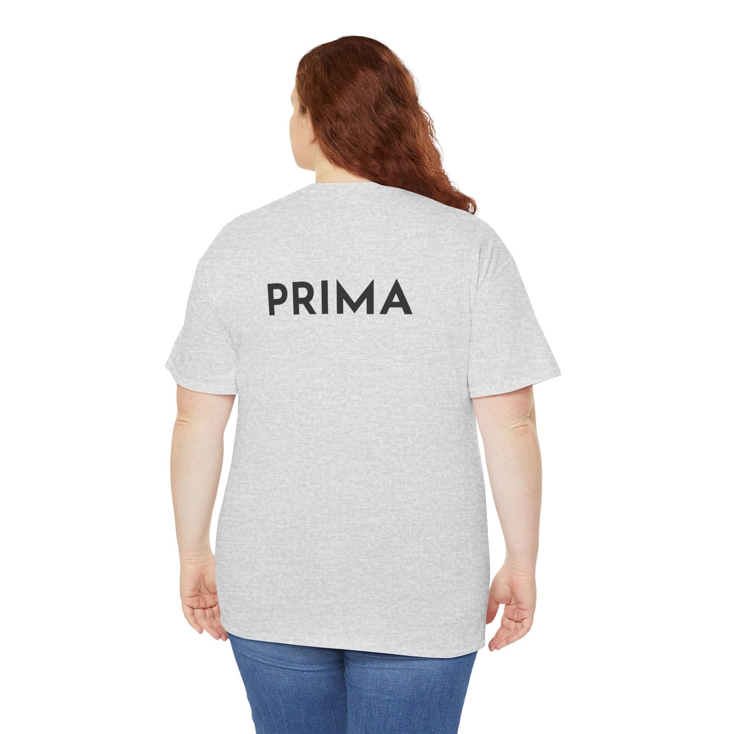 PRIMA T-Shirt (Rückenprint) – Unisex Heavy Cotton Tee | Nachhaltige Streetwear aus 100% Baumwolle