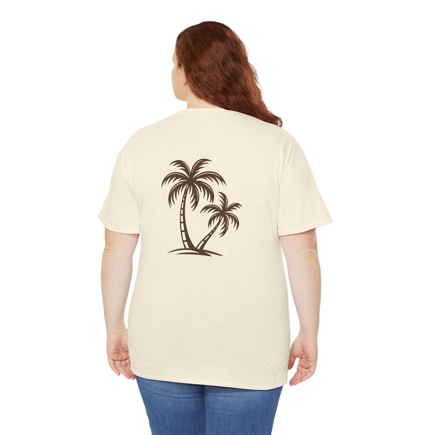 Palmen T-Shirt Unisex – Sommerliches Strandmotiv im Boho Look | Tropisches Design aus 100 % Baumwolle