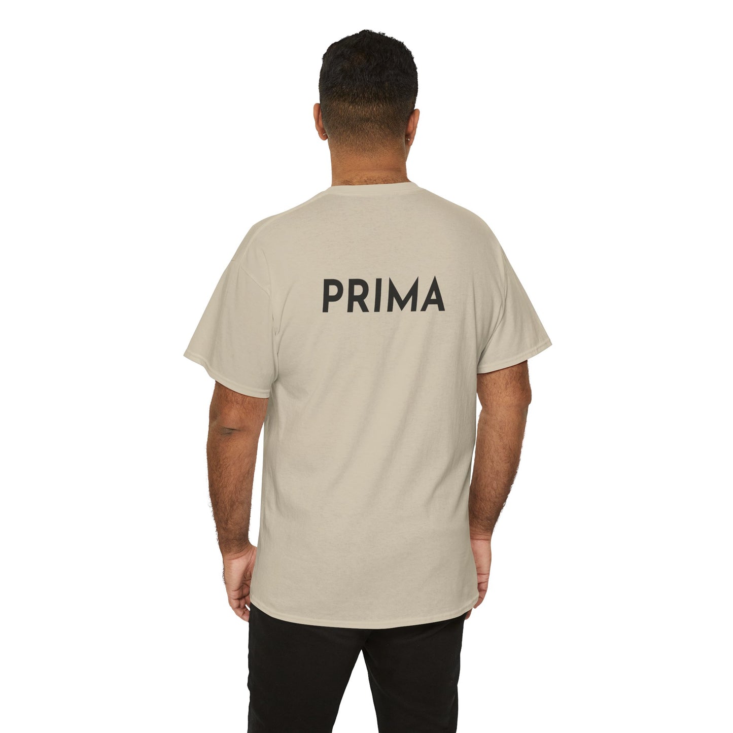 PRIMA T-Shirt (Rückenprint) – Unisex Heavy Cotton Tee | Nachhaltige Streetwear aus 100% Baumwolle