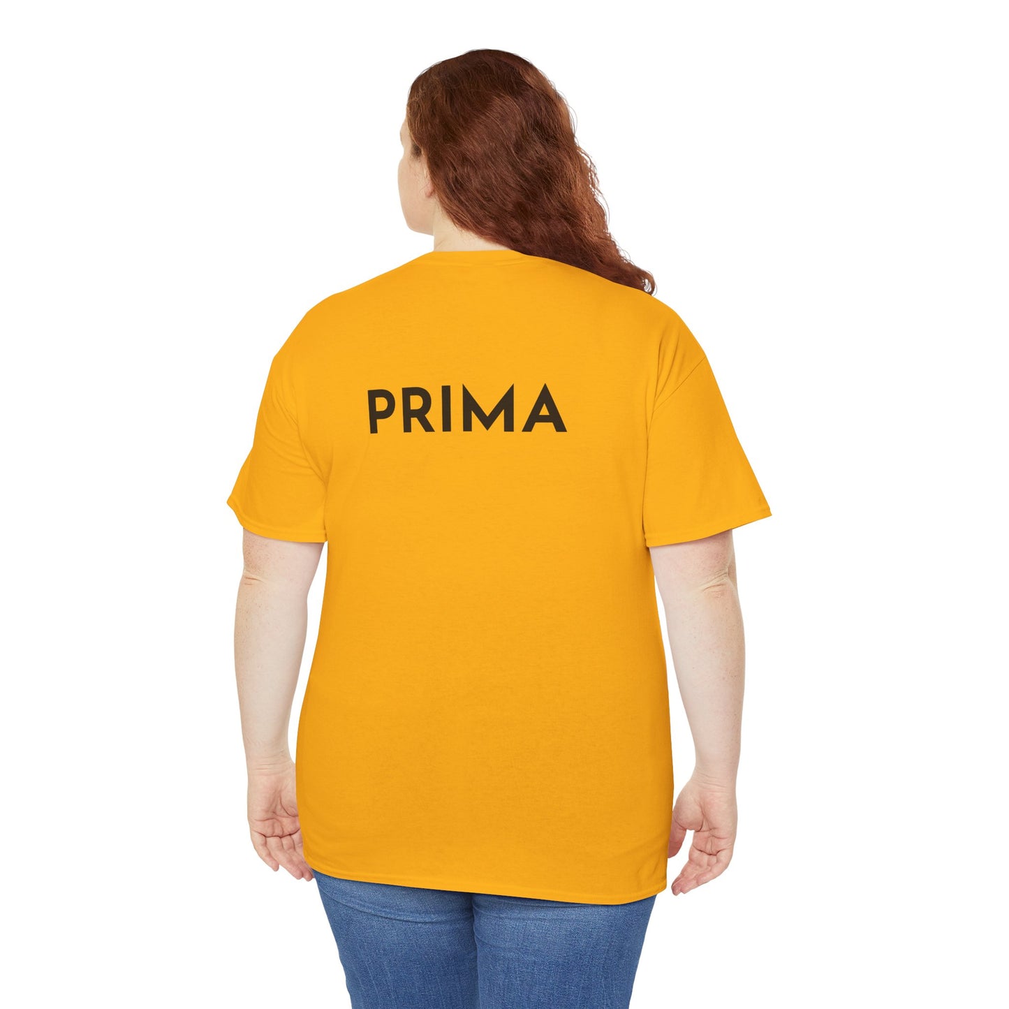 PRIMA T-Shirt (Rückenprint) – Unisex Heavy Cotton Tee | Nachhaltige Streetwear aus 100% Baumwolle