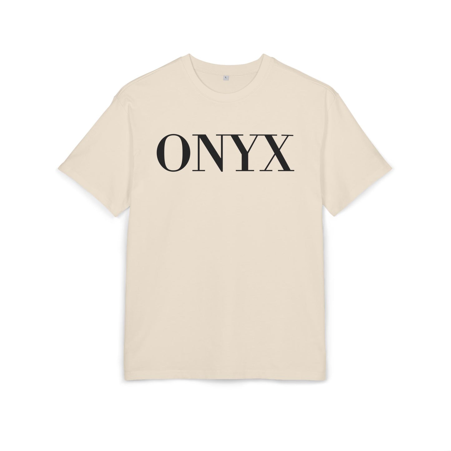 ONYX T-Shirt (Brustprint) – Minimalistisches Oversize Streetwear Design für Damen & Herren