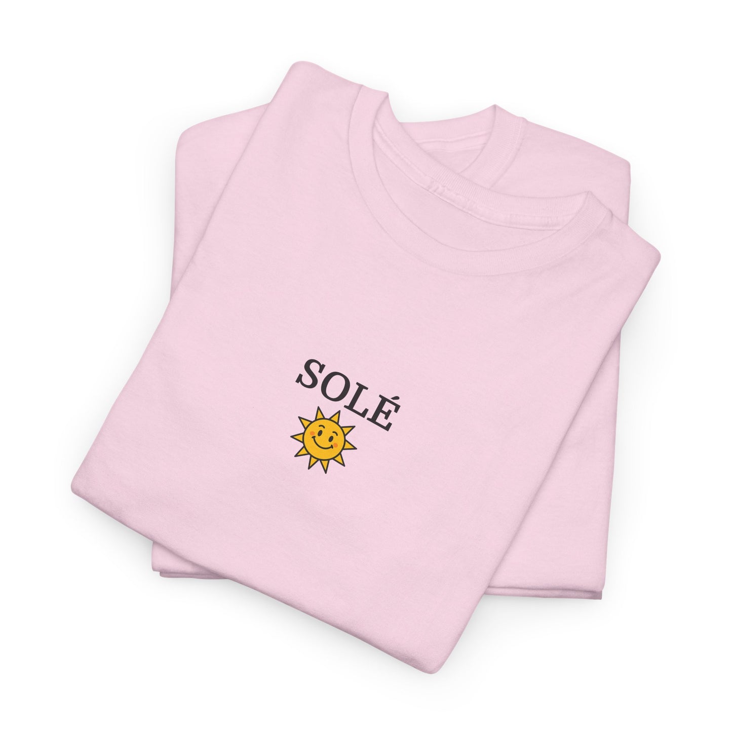 SOLÉ T-Shirt (Brustprint) – Unisex Heavy Cotton Tee | Nachhaltige Streetwear aus 100% Baumwolle