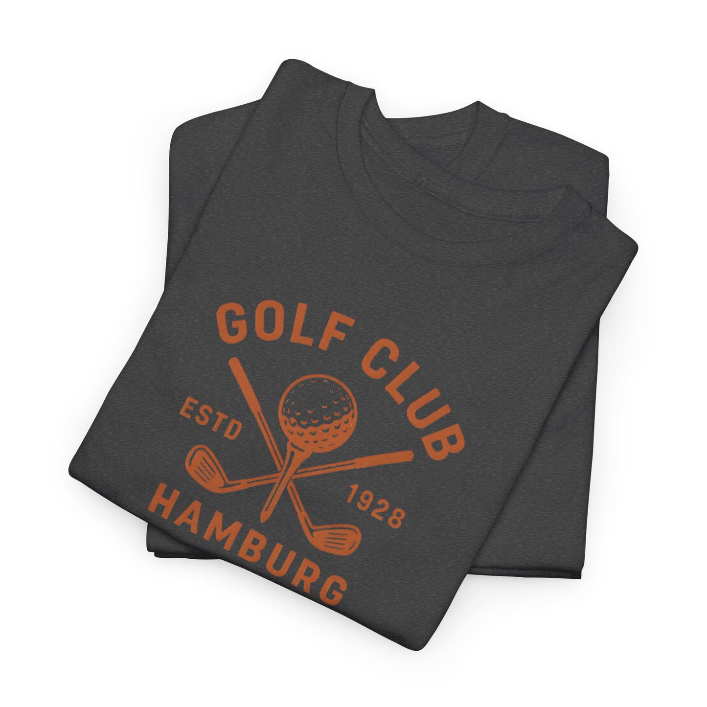 Vintage Golf Club Hamburg T-Shirt (Brustprint) – Estd. 1928 Retro Golfshirt für Herren & Damen