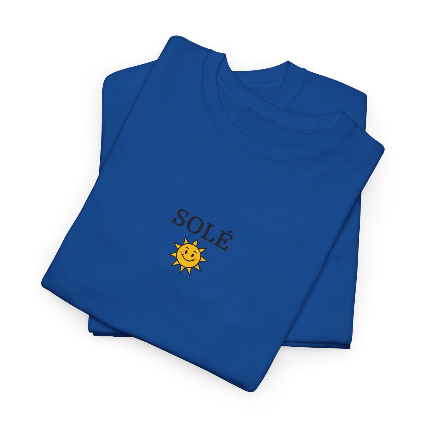 SOLÉ T-Shirt (Brustprint) – Unisex Heavy Cotton Tee | Nachhaltige Streetwear aus 100% Baumwolle