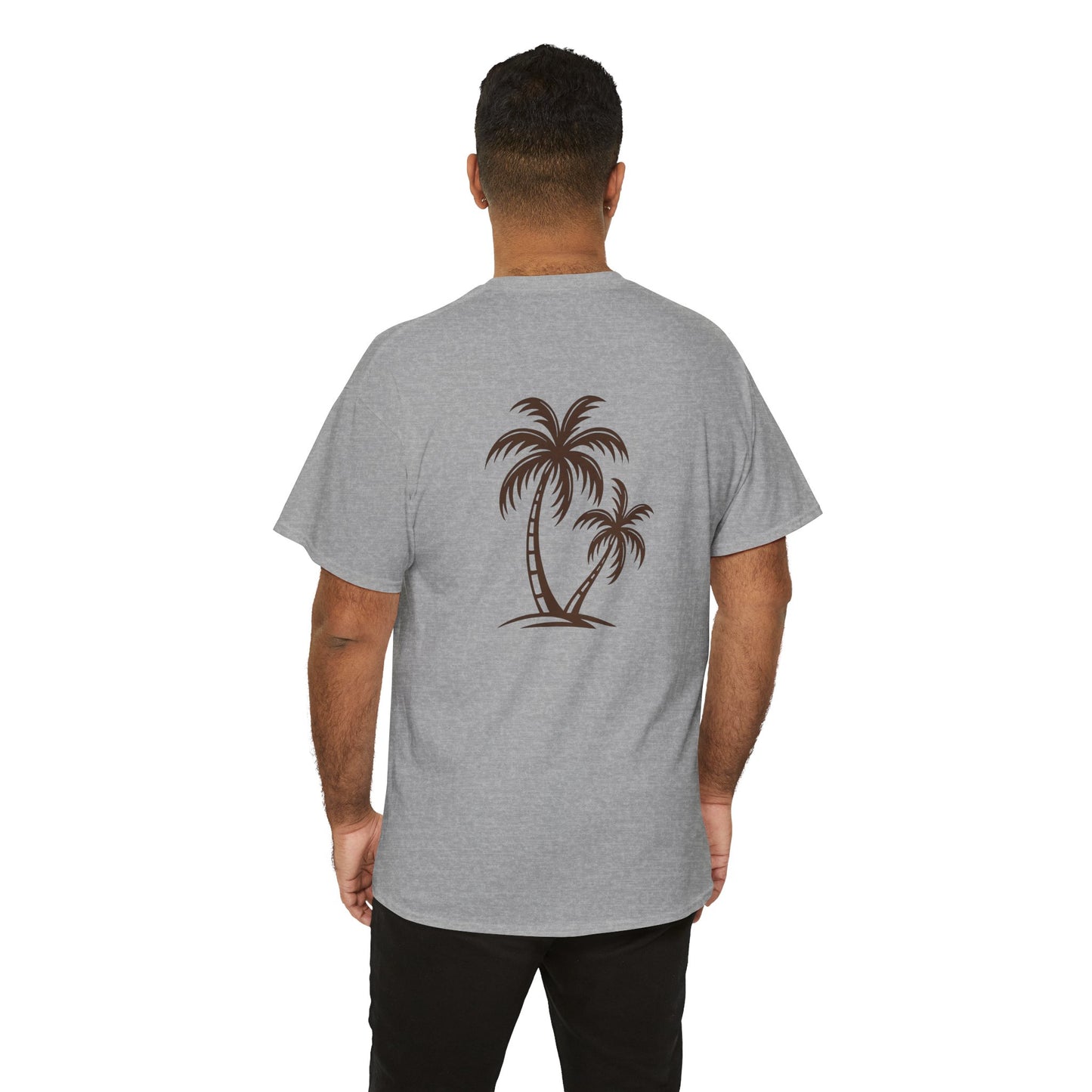 Palmen T-Shirt Unisex – Sommerliches Strandmotiv im Boho Look | Tropisches Design aus 100 % Baumwolle