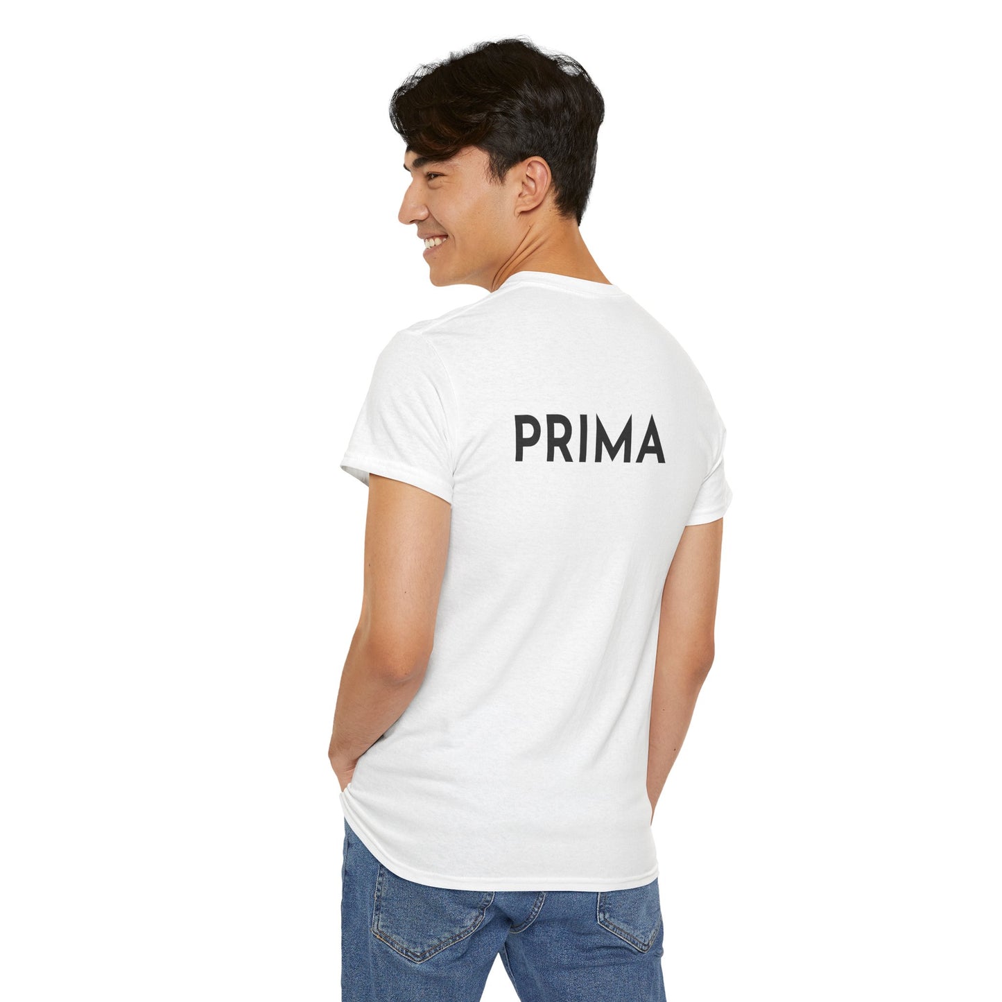 PRIMA T-Shirt (Rückenprint) – Unisex Heavy Cotton Tee | Nachhaltige Streetwear aus 100% Baumwolle