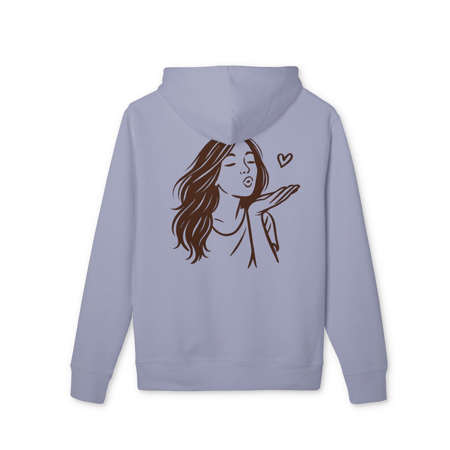 Kusshand Hoodie Unisex (Rückenprint) – Romantischer Love Hoodie mit Herz Motiv, Stylisches Geschenk für Valentinstag & Paare