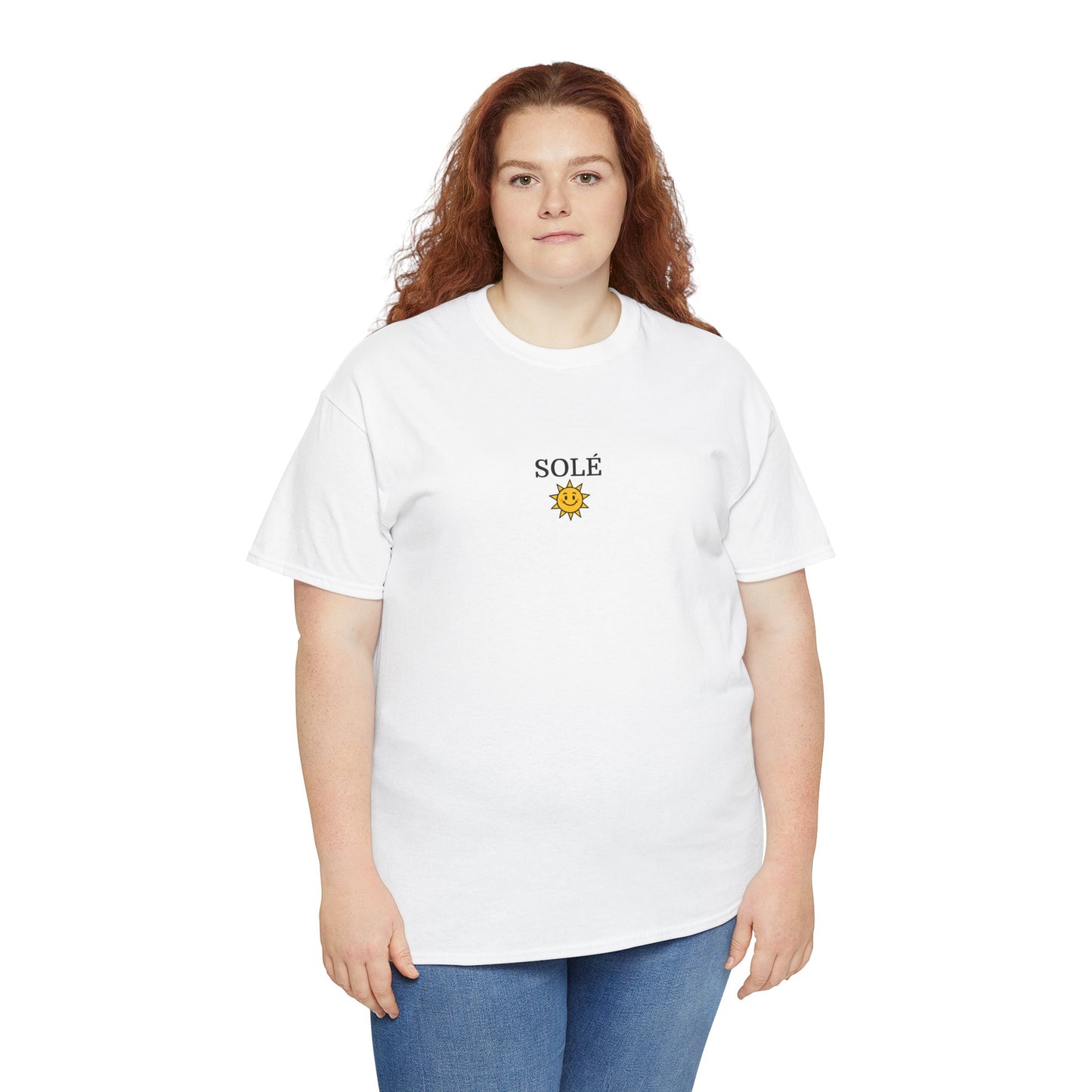 SOLÉ T-Shirt (Brustprint) – Unisex Heavy Cotton Tee | Nachhaltige Streetwear aus 100% Baumwolle