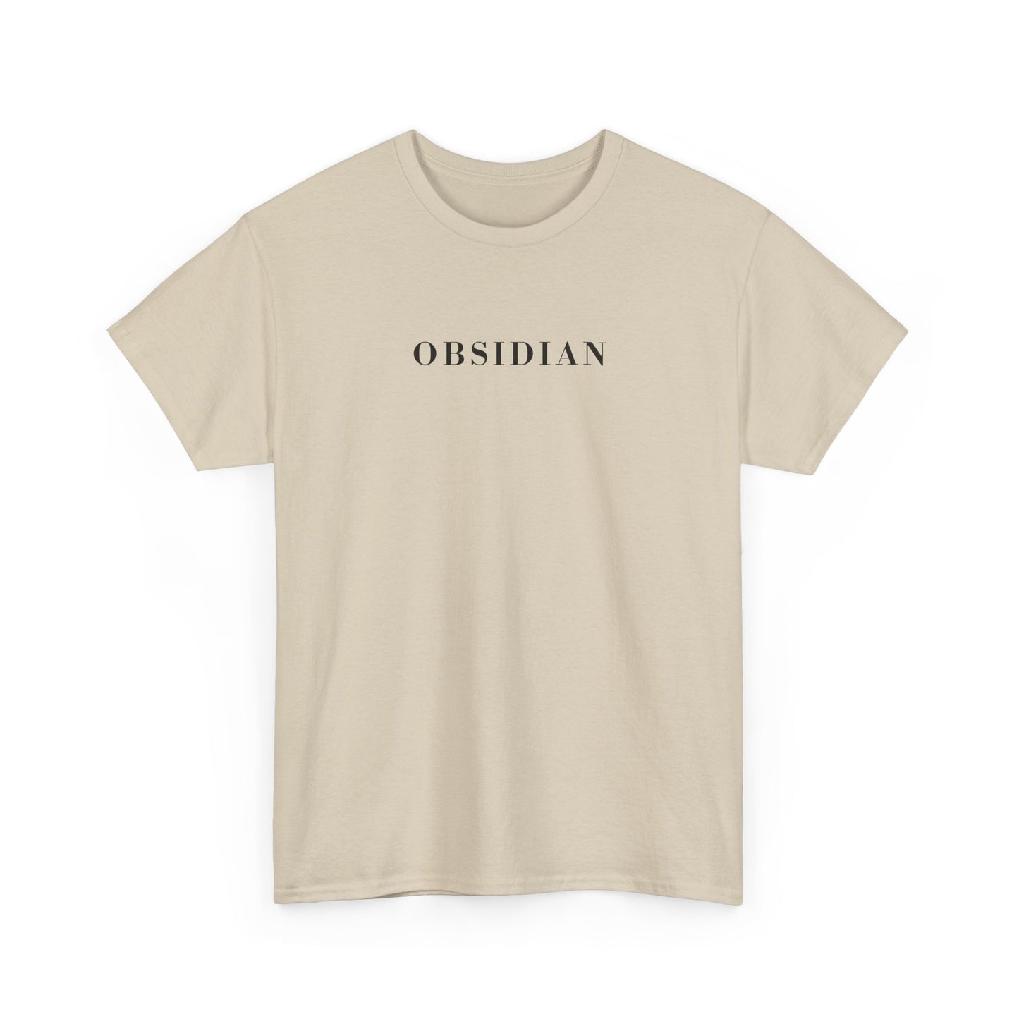 OBSIDIAN T-Shirt (Brustprint) – Unisex Heavy Cotton Tee | Nachhaltige Streetwear aus 100% Baumwolle