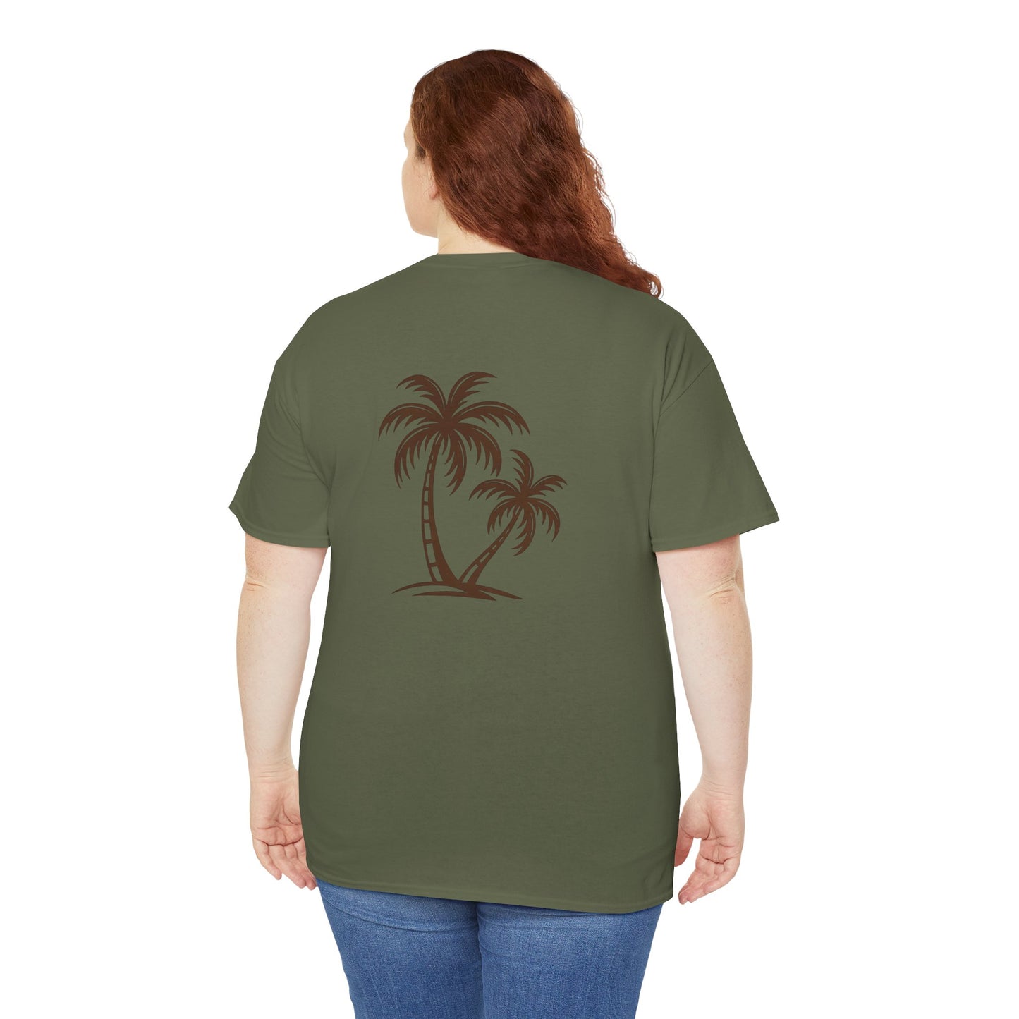 Palmen T-Shirt Unisex – Sommerliches Strandmotiv im Boho Look | Tropisches Design aus 100 % Baumwolle