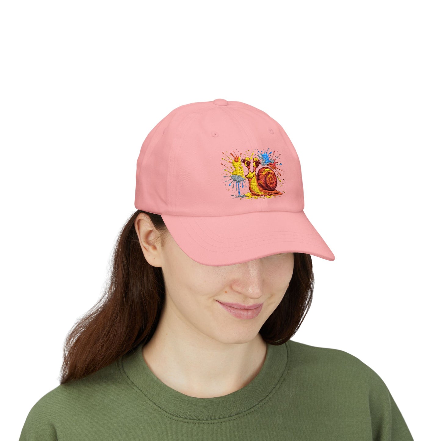 Schnecken Cap – Lustige Unisex Kappe mit buntem Farbklecks-Motiv für Alltag, Festivals & Streetwear