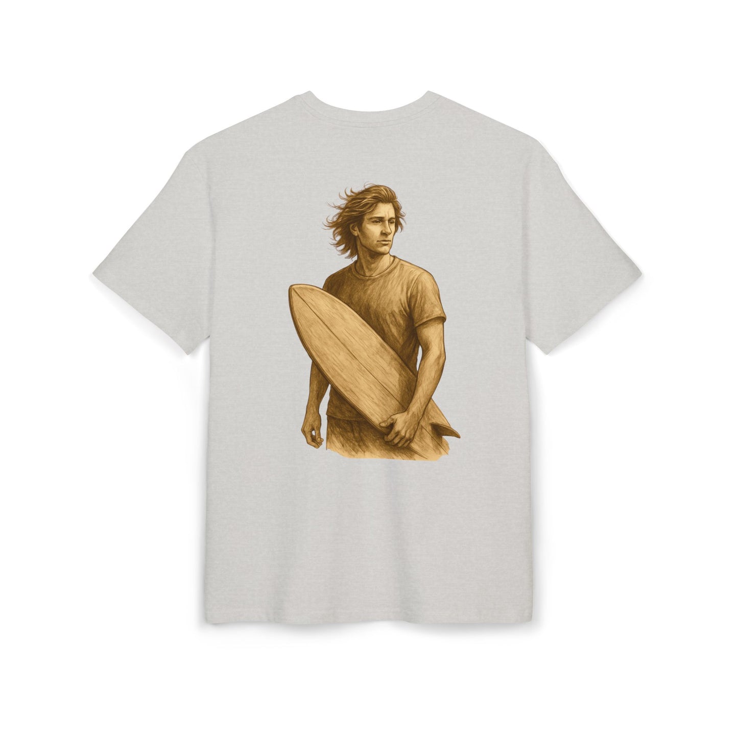 Retro Surfer T-Shirt (Brustprint) – Vintage Beach Style für Wellenreiter & Ocean-Lovers