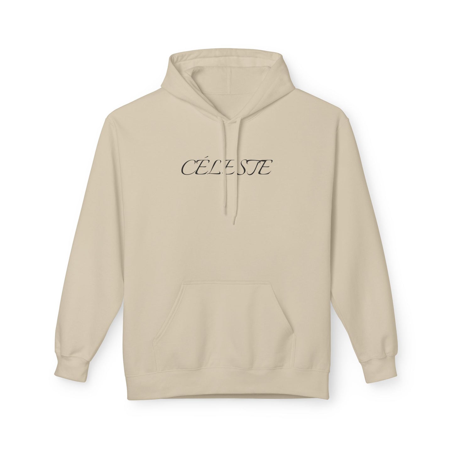 CÉLESTE Hoodie (Brustprint) – Unisex Midweight Softstyle Fleece | Nachhaltige Streetwear mit Komfort & Stil