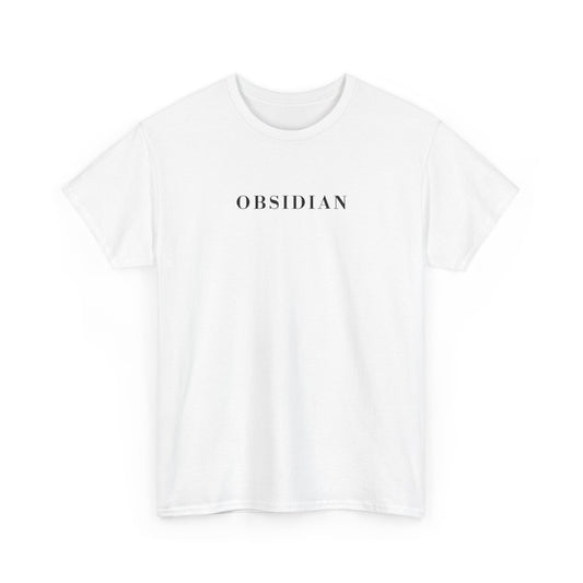 OBSIDIAN T-Shirt (Brustprint) – Unisex Heavy Cotton Tee | Nachhaltige Streetwear aus 100% Baumwolle