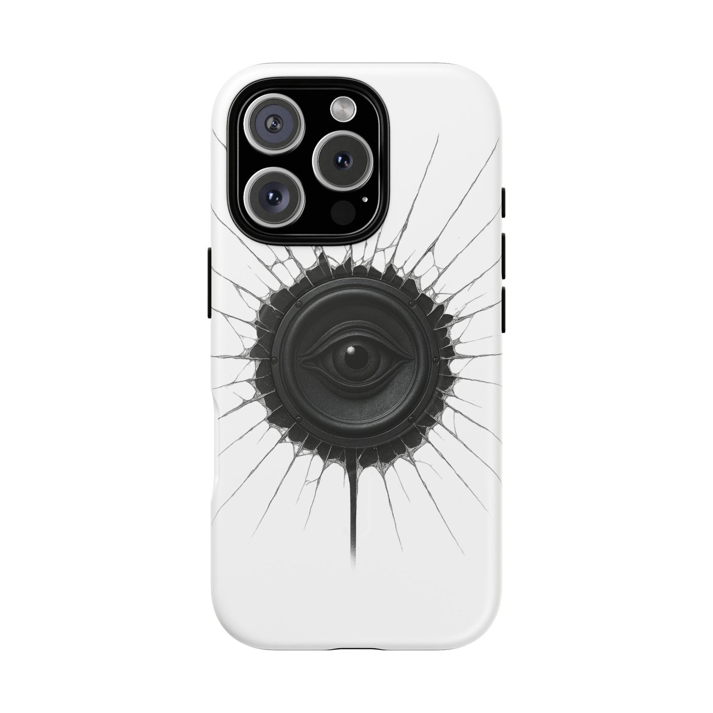 Surreal Eye Speaker Handyhülle – Kreatives Lautsprecher-Augen Design für Musik- & Kunstfans – Schutzhülle für iPhone & Android"