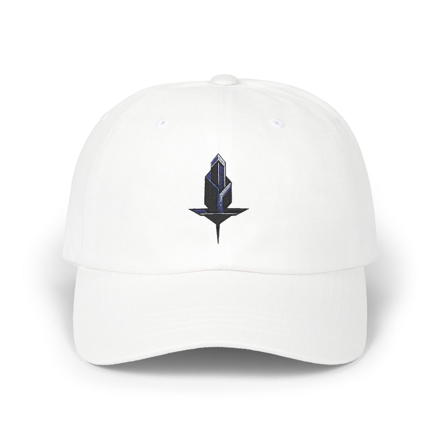 Minimalistische Techwear Cap – Unisex Basecap mit modernem geometrischem Logo im Urban Streetstyle