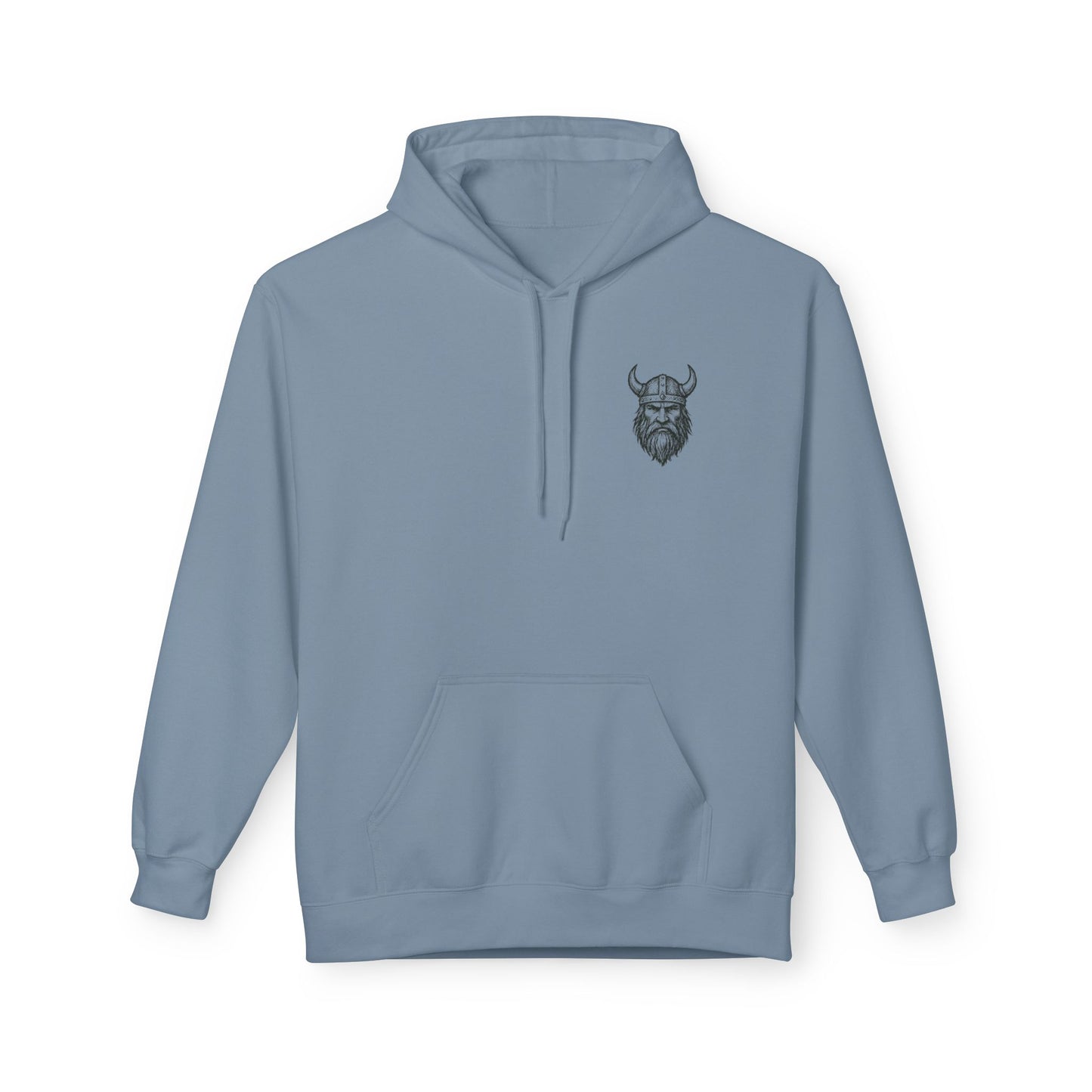 Wikinger Hoodie Unisex – Nordic Warrior Kapuzenpullover mit Bart & Helm Design | Viking Streetwear