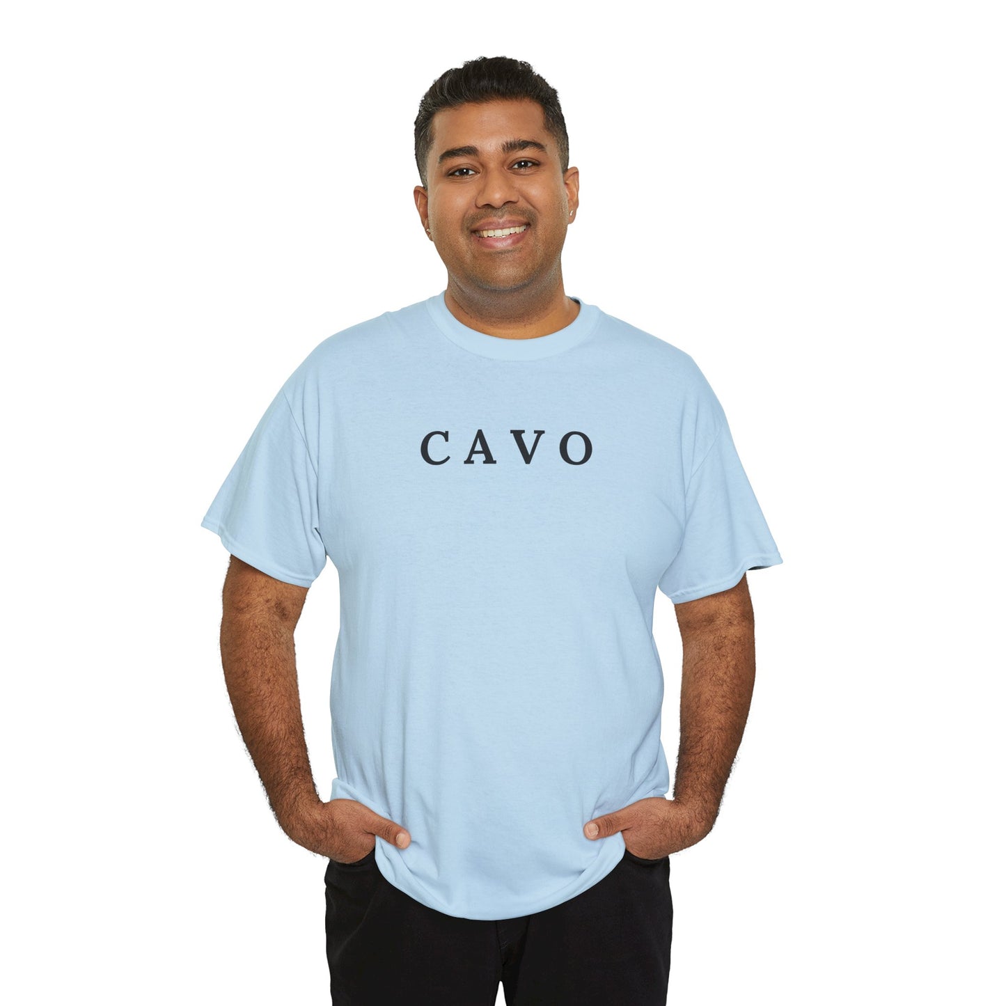 CAVO T-Shirt (Brustprint) – Unisex Heavy Cotton Tee | Nachhaltige Streetwear aus 100% Baumwolle