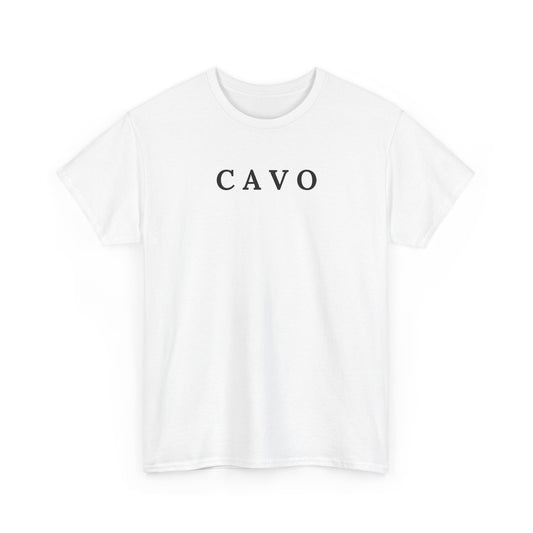 CAVO T-Shirt (Brustprint) – Unisex Heavy Cotton Tee | Nachhaltige Streetwear aus 100% Baumwolle